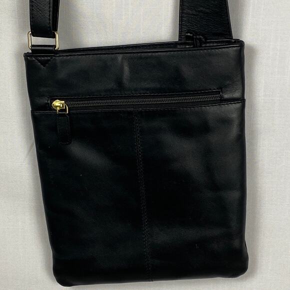 Radley London Black Leather Slim Profile Crossbody Bag gently used, excellent - Picture 6 of 12